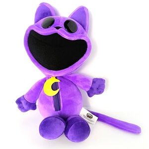 Poppy Playtime Catnap 14" Purple Plush Cat Doll Smiling Critters 2024 Official